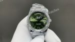 8+ Factory Rolex Daydate 40mm Diamond Bezel 3255 Movement Green/White Face Watch